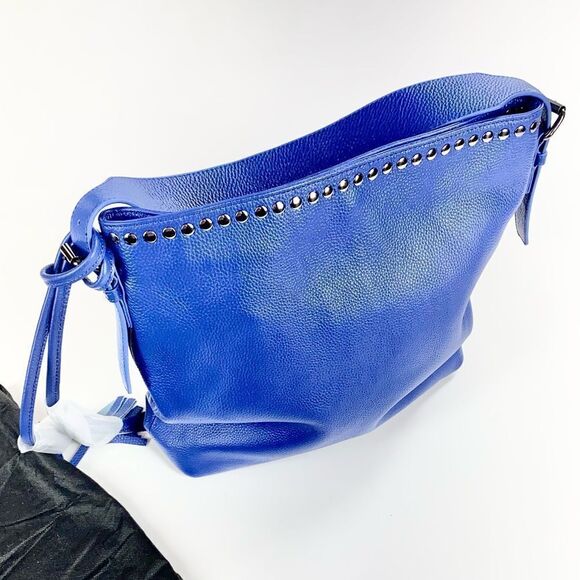 Laggo reed cobalt blue studded hobo purse NWT - Picture 2 of 12